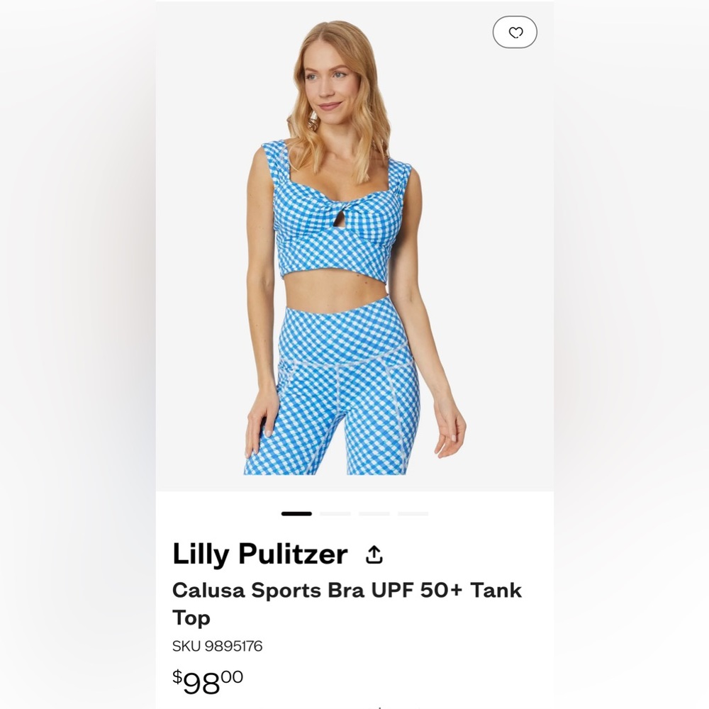 Designer sports bra, UV protection, luxury quality.